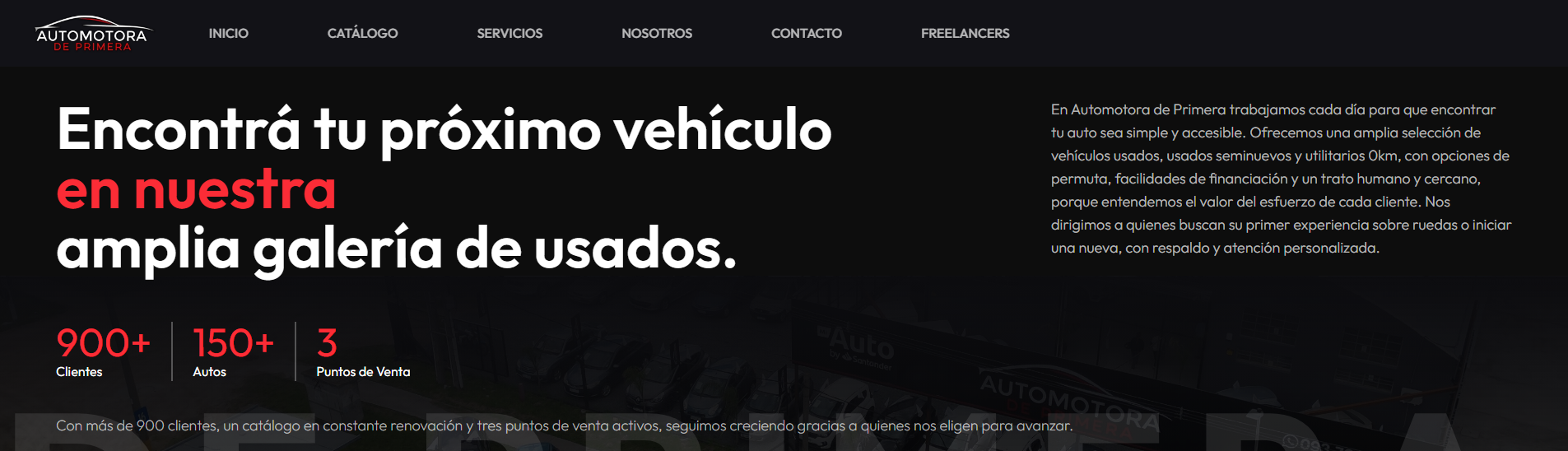 Automotora de primera — proyecto web